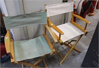 2 PC CANVAS DIRECTOR CHAIRS