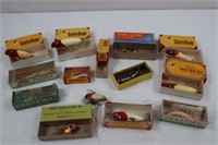 (12) FISHING LURES IN ORIGINAL BOXES: