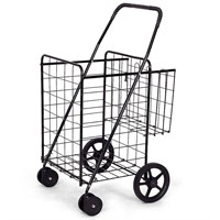 Jumbo Basket Grocery/Laundry Travel WSwivel Wheels