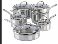 KitchenAid 11-Pc  5-Ply Clad S /S Cookware Set