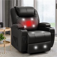Furniwell Recliner Chair with Massage  Black