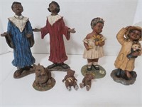 7 Vintage Figurines, 3 Are All Gods Children