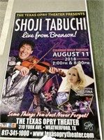 (4 PCS) POSTERS: "TEXAS OPRY THEATER- SHOJI