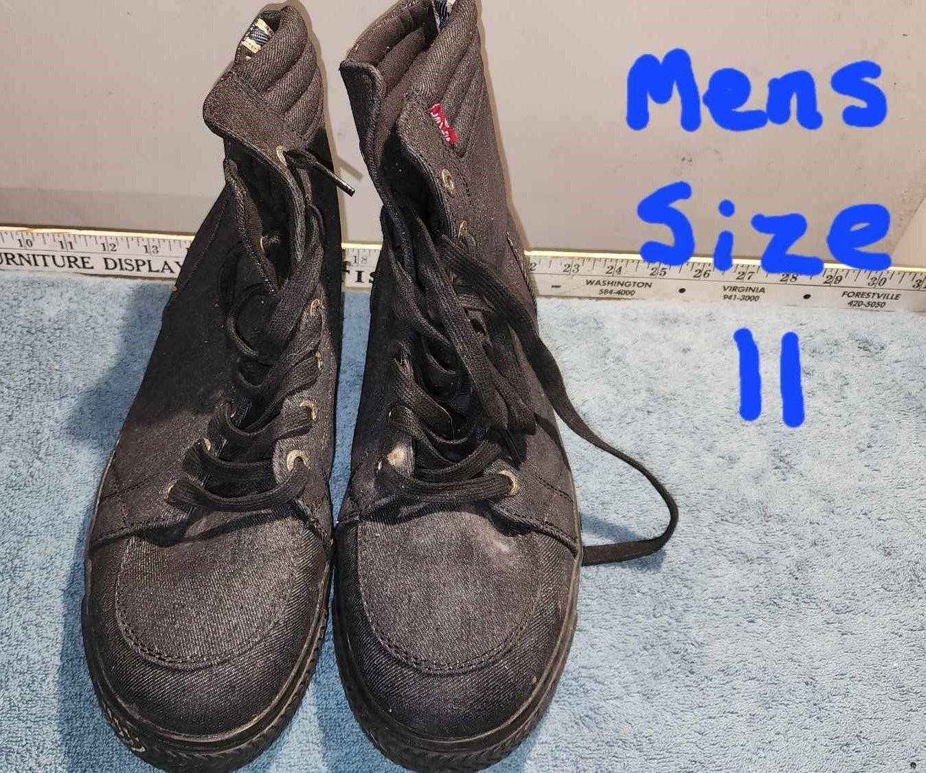 Levi’s Mens Vintage Hightop Sneakers Canvas Size11