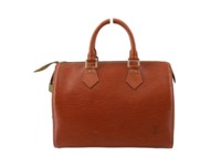 Louis Vuitton Brown Epi Handbag