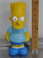 Soft plastic Bart Simpson coin bank
