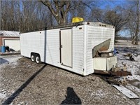 1981 white cargo trailer - has title