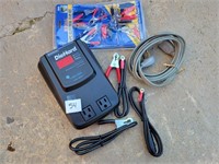Power Inverter, Extension Cord, & Electrical Clips