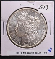 1881-S U.S. Morgan Silver Dollar