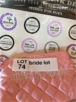 Bride Lot, small purse and stickers
