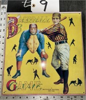 Metal Baseball Game Advertising Sign
