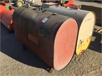 Lot of (2) 250 Gallon Oil Tanks