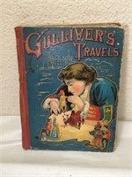 Scarce Original 1800s Gullivers Travels Hardcover