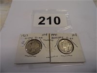 1923 & 1941 MERCURY DIMES