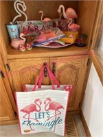 Nice lot of Flamingo items (lighted Flamingo) (LR)