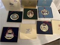 FIVE White House commemorative Christmas ornaments