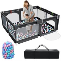 1 Baby Playpen, 79 x 63 Inches Extra Large