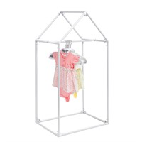 Kids Closet Set Garment Rack House Shape