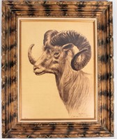 Art Earl MacPherson A/P Signed Mountain Goat Print