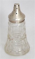 Chester Silver Topped Glass Sugar Sifter.