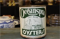 Oceanspra Brand Salt Water Oysters Packed By
