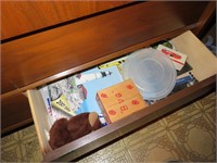 Everything in bottom right dresser drawer