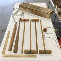 Small bat & croquet set