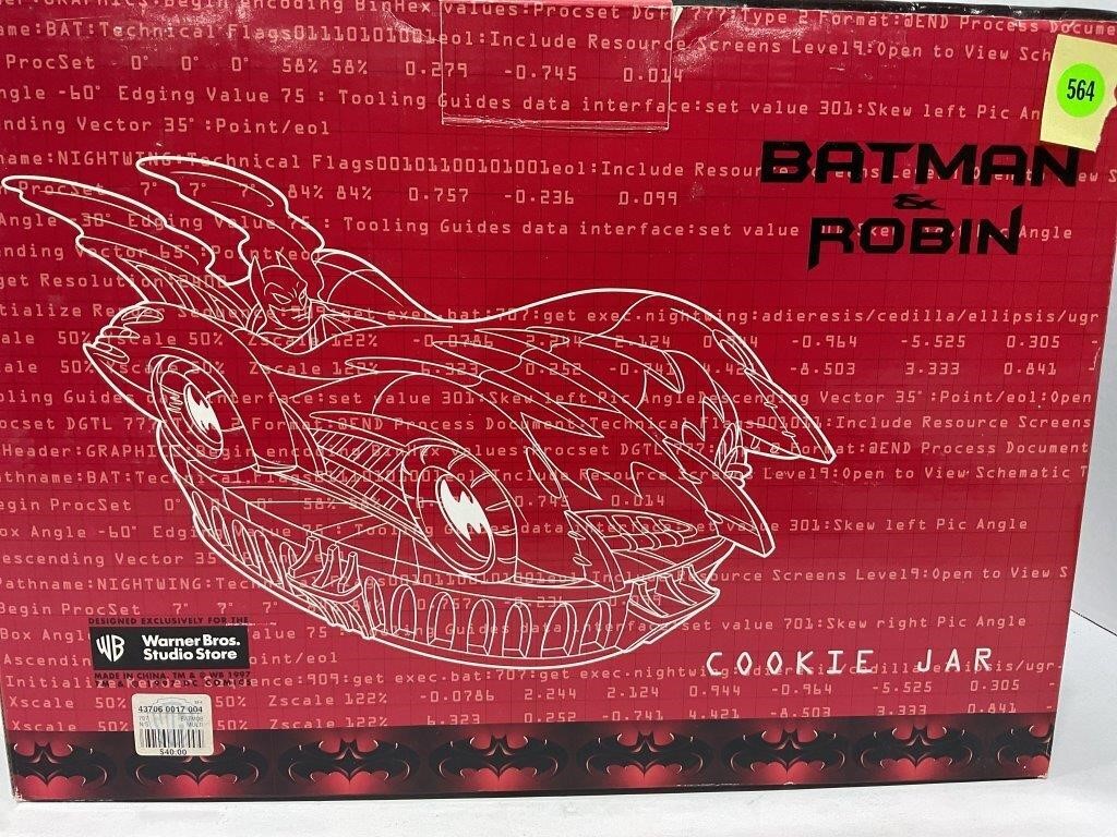 Batman and Robin Warner brothers cookie jar
