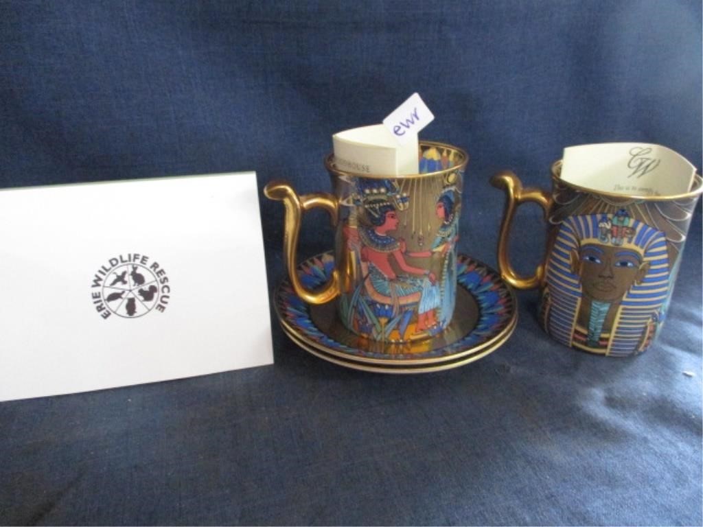 wonders of the nile cup and saucers