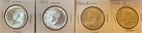 1964 & 1964-D Kennedy Silver Half Dollar Coins