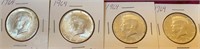 1964 Kennedy Silver Half Dollar Coins