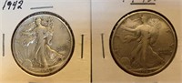 1942 Standing Liberty Silver Halves