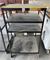 Bretford Model E media cart, 4 shelf.