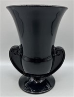 Fostoria Black Amethyst Glass Vase