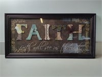 Faith Wall Art, 39"x19"