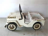 Tonka Metal Military Police Jeep 9 1/2"L