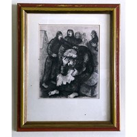 Marc Chagall Etching "Jacob Weeping For Joseph"