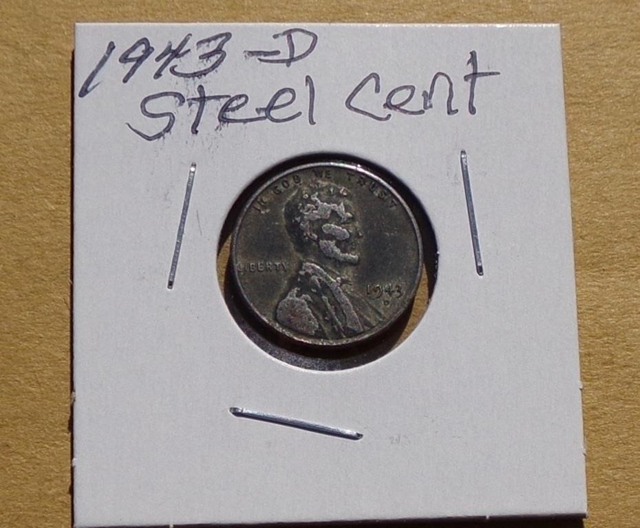 1943-D US Steel Cent