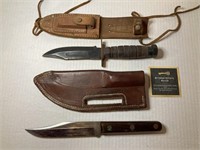 2 Knives, Sheffield England & Japan