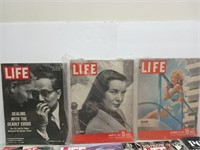 Asst Life magazines in 1947 in newer & The