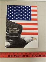 1961 Official Inagural Program - John F Kennedy &