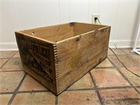 Vintage Wooden Search Light Match Box / Crate