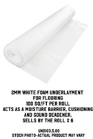 2MM White Foam Underlayment x6