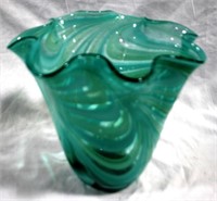 Art Glass Vase 9" x 10"