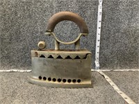 Old Metal Steamer Iron
