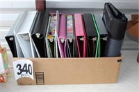 Box of 3-Ring Binders- Some New (34 Pieces)