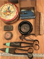 Collectables - Stapler, Shears, Ash tray