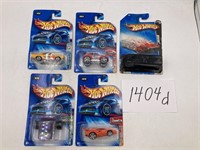 5 NOS Hot Wheel Cars, 1 Mystery Car