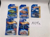 5 NOS Hot Wheel Cars