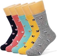 5PAIRS Womens Cute Animal SOCKS